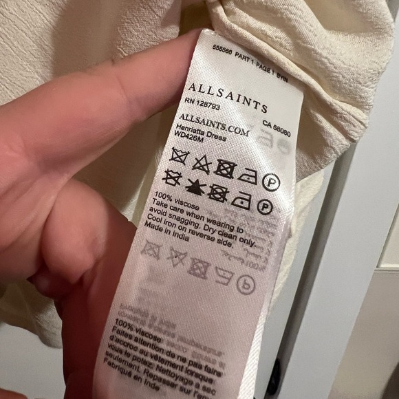 ALL SAINTS • HENRIETTA SHEER LACE RUFFLE DRESS - Picture 8 of 13